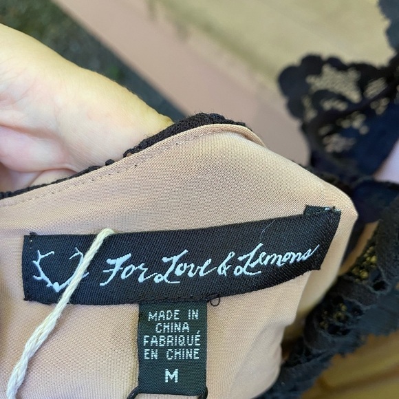 NWT For Love and Lemons Gianna Lace Apron Dress - Picture 3 of 6